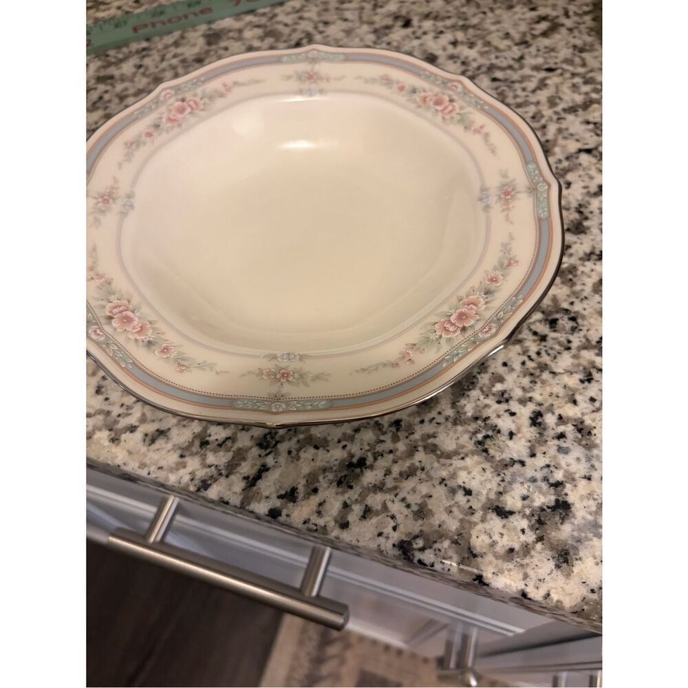 Noritake  China 7293 Floral Rim Ceramic Serving dish. Rothschild Cottagecore vtg